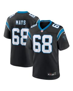 Men’s Carolina Panthers Cade Mays Black Team Game Jersey