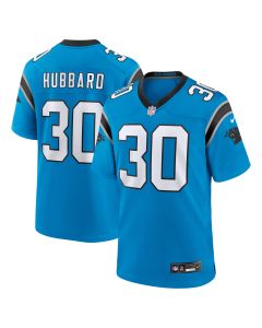 Men’s Carolina Panthers Chuba Hubbard Blue Alternate Game Jersey
