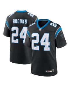 Men’s Carolina Panthers Jonathon Brooks Black Game Jersey