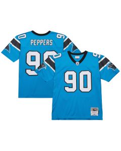 Men’s Carolina Panthers Julius Peppers Mitchell & Ness Blue Legacy Jersey