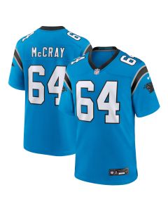 Men’s Carolina Panthers Justin McCray Blue Alternate Game Jersey