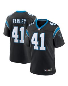 Men’s Carolina Panthers Matthias Farley Black Game Jersey