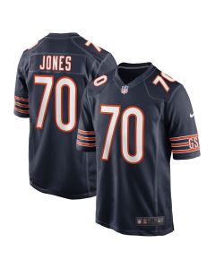 Men’s Chicago Bears Braxton Jones Navy Game Player Jersey