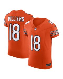 Men’s Chicago Bears Caleb Williams Orange Alternate Vapor F.U.S.E. Elite Jersey