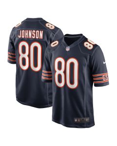 Men’s Chicago Bears Collin Johnson Navy Game Jersey