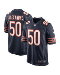 Men’s Chicago Bears Deslin Alexandre Navy Team Game Jersey