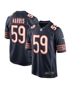 Men’s Chicago Bears Jalen Harris Navy Team Game Jersey