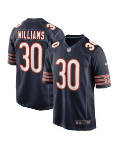 Men’s Chicago Bears Joejuan Williams Navy Game Jersey