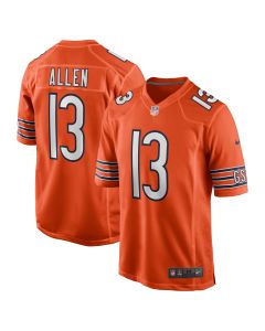 Men’s Chicago Bears Keenan Allen Orange Alternate Game Jersey