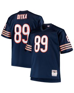 Men’s Chicago Bears Mike Ditka Mitchell & Ness Navy Big & Tall 1966 Retired Player Jersey