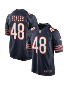 Men’s Chicago Bears Patrick Scales Navy Game Jersey