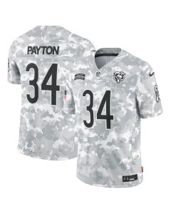 Men’s Chicago Bears Walter Payton Arctic Camo 2024 Salute to Service Retired Player Limited Jersey