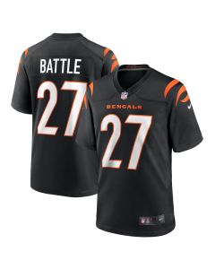Men’s Cincinnati Bengals Battle Black Team Game Jersey