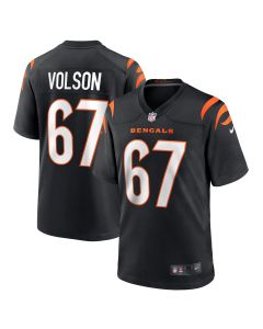 Men’s Cincinnati Bengals Cordell Volson Black Game Player Jersey