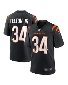 Men’s Cincinnati Bengals Demetric Felton Jr. Black Team Game Jersey