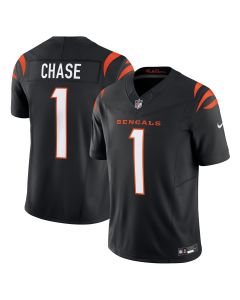 Men’s Cincinnati Bengals Ja’Marr Chase Black Vapor F.U.S.E. Limited Jersey