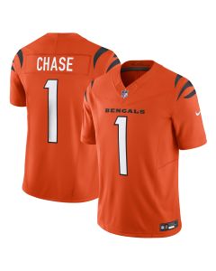Men’s Cincinnati Bengals Ja’Marr Chase Orange Vapor F.U.S.E. Limited Jersey