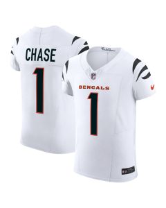 Men’s Cincinnati Bengals Ja’Marr Chase White Vapor F.U.S.E. Elite Jersey