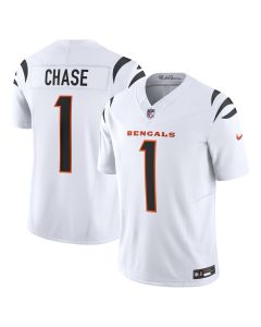 Men’s Cincinnati Bengals Ja’Marr Chase White Vapor F.U.S.E. Limited Jersey