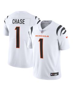 Men’s Cincinnati Bengals Ja’Marr Chase White Vapor Untouchable Limited Jersey