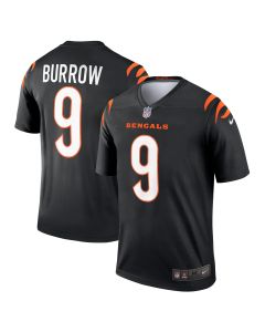 Men’s Cincinnati Bengals Joe Burrow Black Team Legend Player Performance Top