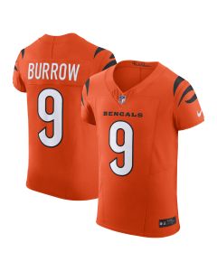 Men’s Cincinnati Bengals Joe Burrow Orange Vapor F.U.S.E. Elite Jersey