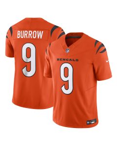 Men’s Cincinnati Bengals Joe Burrow Orange Vapor F.U.S.E. Limited Jersey