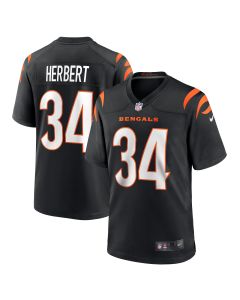 Men’s Cincinnati Bengals Khalil Herbert Black Game Jersey