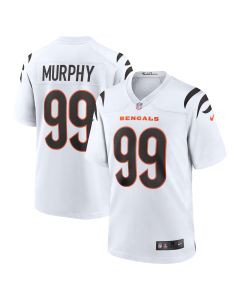 Men’s Cincinnati Bengals Myles Murphy White Team Game Jersey