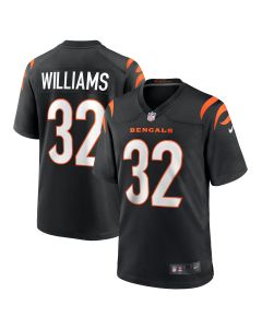 Men’s Cincinnati Bengals Trayveon Williams Black Game Jersey