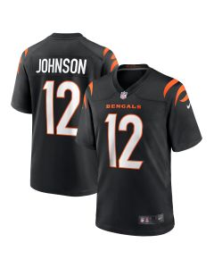 Men’s Cincinnati Bengals Tyron Johnson Black Home Game Player Jersey