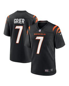 Men’s Cincinnati Bengals Will Grier Black Team Game Jersey