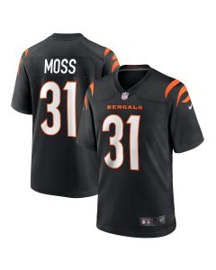 Men’s Cincinnati Bengals Zack Moss Black Game Jersey
