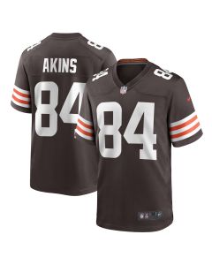 Men’s Cleveland Browns Akins Brown Game Player Jersey