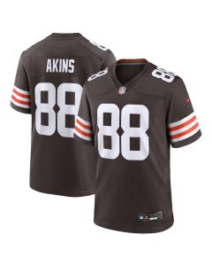 Men’s Cleveland Browns Akins Brown Team Game Jersey