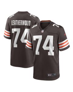 Men’s Cleveland Browns Alex Leatherwood Brown Team Game Jersey