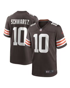 Men’s Cleveland Browns Anthony Schwartz Brown Game Jersey