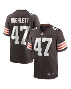 Men’s Cleveland Browns Charley Hughlett Brown Game Jersey