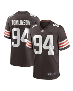 Men’s Cleveland Browns Dalvin Tomlinson Brown Game Player Jersey