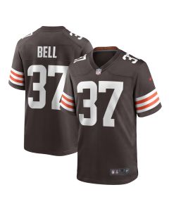 Men’s Cleveland Browns D’Anthony Bell Brown Game Player Jersey