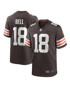 Men’s Cleveland Browns David Bell Brown Game Jersey