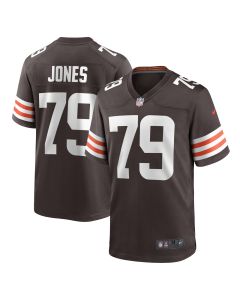 Men’s Cleveland Browns Dawand Jones Brown Team Game Jersey