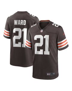 Men’s Cleveland Browns Denzel Ward Brown Game Jersey