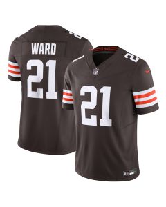 Men’s Cleveland Browns Denzel Ward Brown Vapor F.U.S.E. Limited Jersey