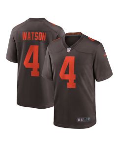Men’s Cleveland Browns Deshaun Watson Brown Alternate Game Jersey
