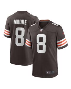 Men’s Cleveland Browns Elijah Moore Brown Game Jersey