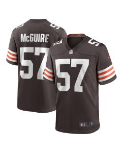 Men’s Cleveland Browns Isaiah McGuire Brown Team Game Jersey