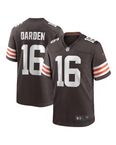 Men’s Cleveland Browns Jaelon Darden Brown Team Game Jersey