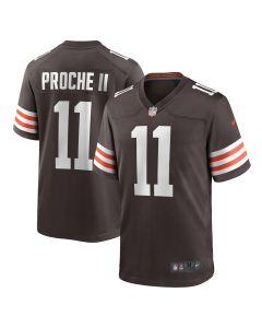 Men’s Cleveland Browns James Proche II Brown Game Jersey