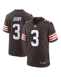 Men’s Cleveland Browns Jerry Jeudy Brown Game Jersey